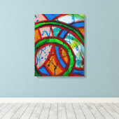 Samenstelling #20B door Michael Moffa Canvas Afdruk (Insitu (Houten vloer))