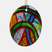 Samenstelling #20B door Michael Moffa Keramisch Ornament (Rechts)