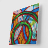 Samenstelling #20B door Michael Moffa Vierkante Klok (Hoek)