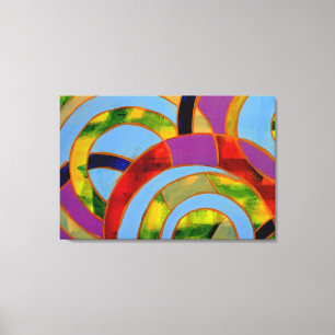 Samenstelling #21A door Michael Moffa Canvas Afdruk