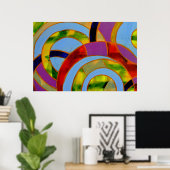 Samenstelling #21A door Michael Moffa Poster (Thuiskantoor)