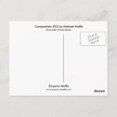 Samenstelling #23 door Michael Moffa Briefkaart (Achterkant)
