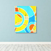 Samenstelling #23 door Michael Moffa Canvas Afdruk (Insitu (Houten vloer))