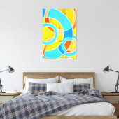 Samenstelling #23 door Michael Moffa Canvas Afdruk (Insitu (Slaapkamer))