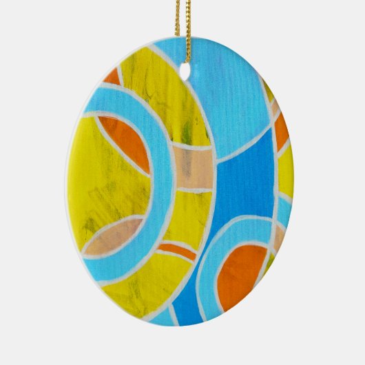 Samenstelling #23 door Michael Moffa Keramisch Ornament (Rechts)