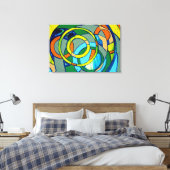 Samenstelling #26 door Michael Moffa Canvas Afdruk (Insitu (Slaapkamer))