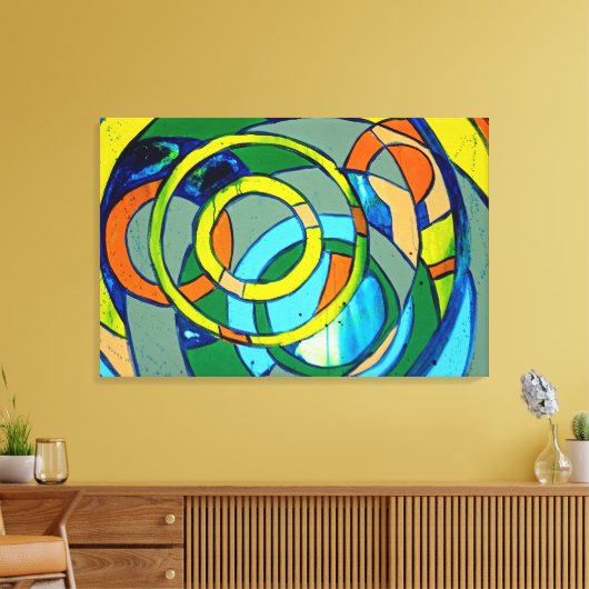 Samenstelling #26 door Michael Moffa Canvas Afdruk (Insitu (Woonkamer))