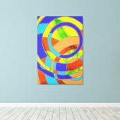 Samenstelling #27 door Michael Moffa Canvas Afdruk (Insitu (Houten vloer))