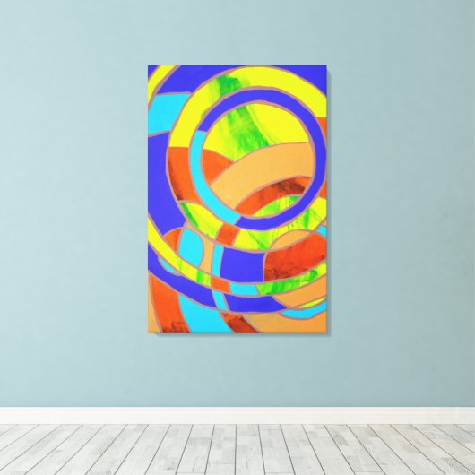 Samenstelling #27 door Michael Moffa Canvas Afdruk (Insitu (Houten vloer))