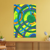 Samenstelling #28 door Michael Moffa Canvas Afdruk (Insitu (Woonkamer))