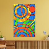 Samenstelling #29 door Michael Moffa Canvas Afdruk (Insitu (Woonkamer))