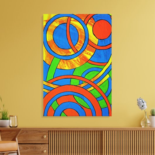 Samenstelling #29 door Michael Moffa Canvas Afdruk (Insitu (Woonkamer))