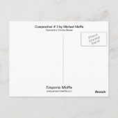 Samenstelling #2 door Michael Moffa Briefkaart (Achterkant)