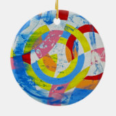 Samenstelling #2 door Michael Moffa Keramisch Ornament (Achterkant)