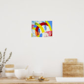 Samenstelling #2A door Michael Moffa Poster (Keuken)