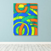 Samenstelling #30 van Michael Moffa Canvas Afdruk (Insitu (Houten vloer))