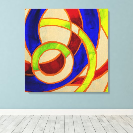 Samenstelling #31 van Michael Moffa Canvas Afdruk (Insitu (Houten vloer))