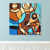 Samenstelling #32 door Michael Moffa Canvas Afdruk (Insitu (Houten vloer))