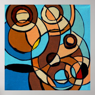 Samenstelling #32 door Michael Moffa Poster