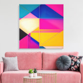 Samenstelling 57 - Kunstafdrukken op canvas Afdruk (Insitu (Woonkamer))