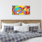 Samenstelling #5 door Michael Moffa Canvas Afdruk (Insitu (Slaapkamer))