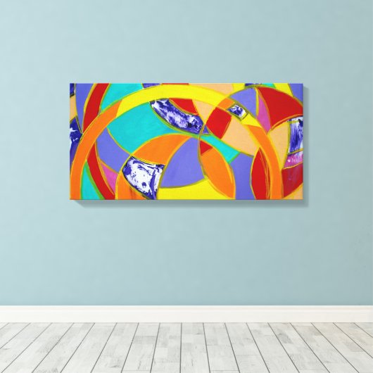 Samenstelling #5 door Michael Moffa Canvas Afdruk (Insitu (Houten vloer))