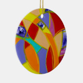 Samenstelling #5 door Michael Moffa Keramisch Ornament (Rechts)