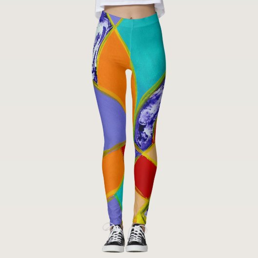 Samenstelling #5 door Michael Moffa Leggings (Voorkant)