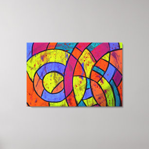 Samenstelling #9 van Michael Moffa Canvas Afdruk