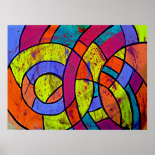 Samenstelling #9 van Michael Moffa Poster