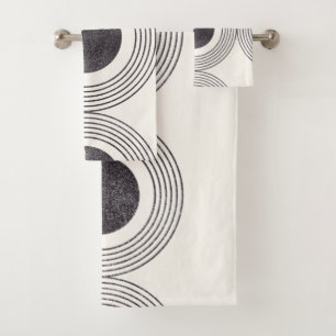 Samenstelling abstracte cirkels bad handdoek