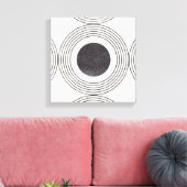 Samenstelling abstracte cirkels canvas afdruk (Insitu (Woonkamer))