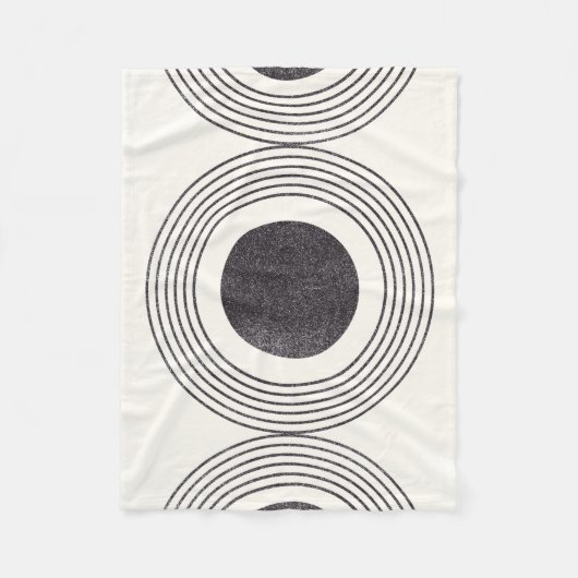 Samenstelling abstracte cirkels fleece deken (Voorkant)