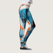 Samenstelling abstracte geometrische vormen leggings (Rechts)