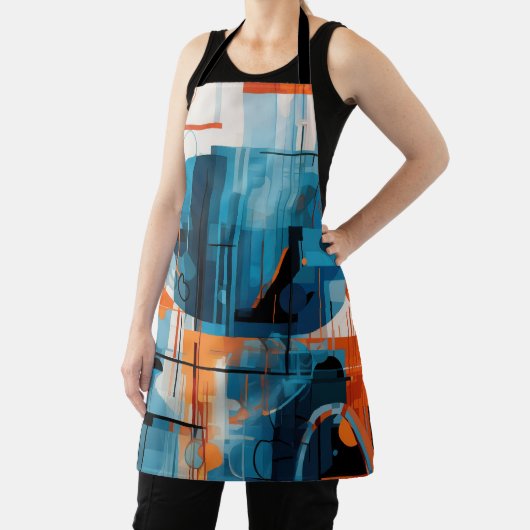 Samenstelling abstracte geometrische vormen schort (Insitu)