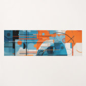 Samenstelling abstracte geometrische vormen yogamat (Voorkant (horizontaal))