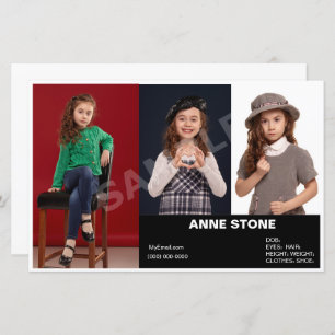 Samenstelling Actor Model Headshot Childrens Zed