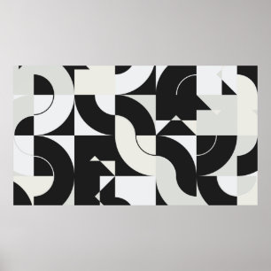 Samenstelling Bauhaus, met abstracte ele Poster