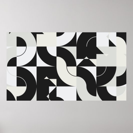 Samenstelling Bauhaus, met abstracte ele Poster (Voorkant)