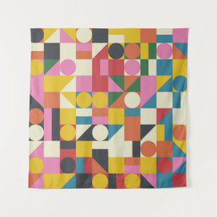 Samenstelling Bauhaus, met Vintage bovenaan Wandkleed