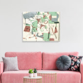 Samenstelling, c.1920 canvas afdruk (Insitu (Woonkamer))