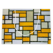 Samenstelling Geel en grijs, Mondriaan Groot Cadeauzakje (Voorkant)