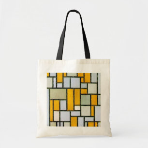 Samenstelling Geel en grijs, Mondriaan Tote Bag