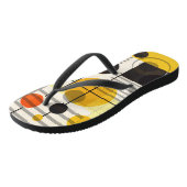 Samenstelling kleurrijke geometrische vormen teenslippers (Schuin)
