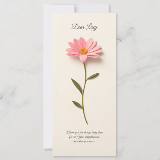 Samenstelling met bloem en dankbaarheid (Voorkant)