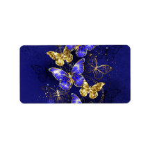 Samenstelling met sapphire Butterflies