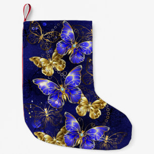 Samenstelling met sapphire Butterflies Kleine Kerstsok