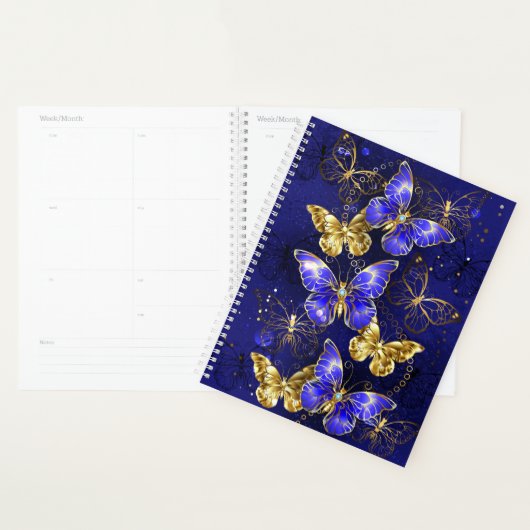 Samenstelling met sapphire Butterflies Planner (Display)