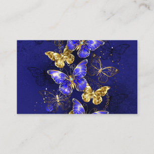 Samenstelling met sapphire Butterflies Visitekaartje