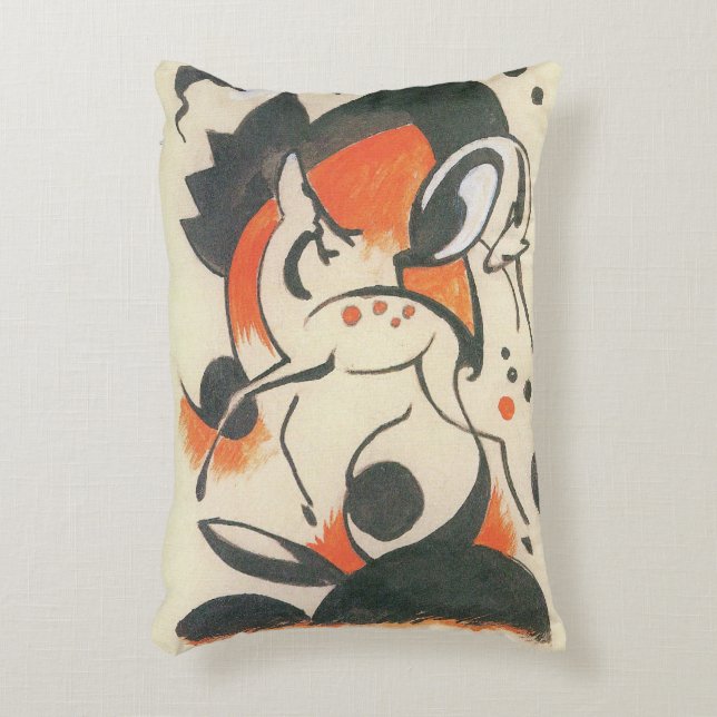 Samenstelling met Two Deer door Franz Marc Accent Kussen (Voorkant(Verticaal))